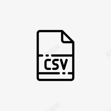 csv文档扩展名图标图标