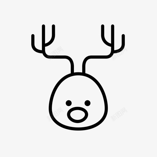 驯鹿圣诞驯鹿圣诞套装6图标svg_新图网 https://ixintu.com 圣诞套装6 圣诞驯鹿 驯鹿