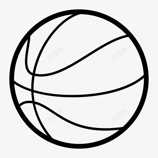 篮球气球球体图标svg_新图网 https://ixintu.com 气球 球体 篮球 运动