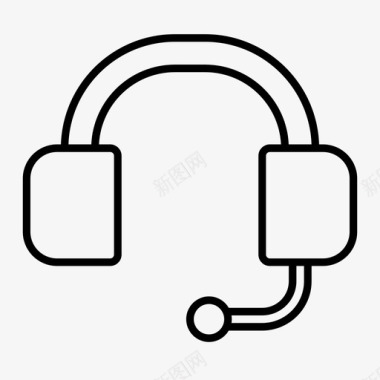 客户服务小工具耳机图标图标