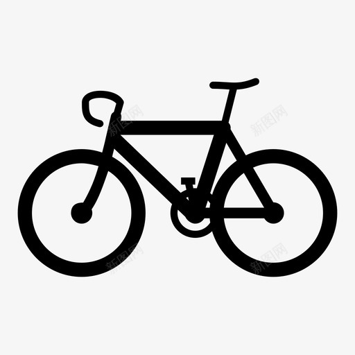 自行车山地自行车运动图标svg_新图网 https://ixintu.com 山地自行车 自行车 轮子 运动