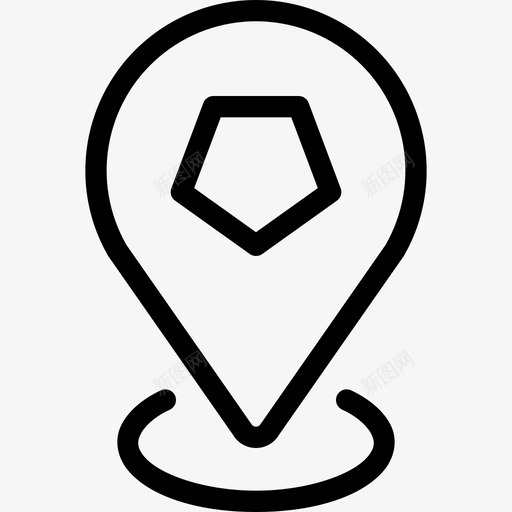 位置地图位置导航地址2图标svg_新图网 https://ixintu.com 位置地图 位置导航地址2