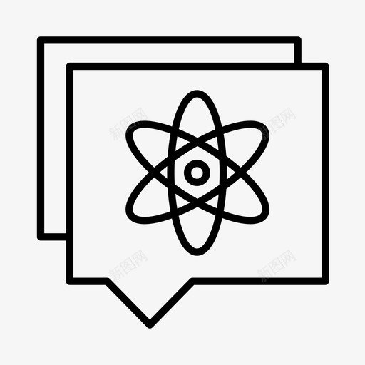 物理学原子结构核科学图标svg_新图网 https://ixintu.com 原子结构 核科学 物理学 研究