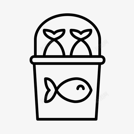 鱼桶奖励图标svg_新图网 https://ixintu.com 动物园 奖励 桶 海豹表演 鱼