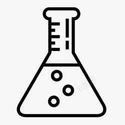 icon锥形瓶烧瓶化学烧瓶化学图标高清图片