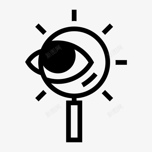 分析发现眼睛图标svg_新图网 https://ixintu.com 分析 发现 放大镜 眼睛 研究