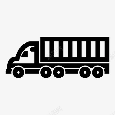 卡车集装箱卡车运输卡车图标图标