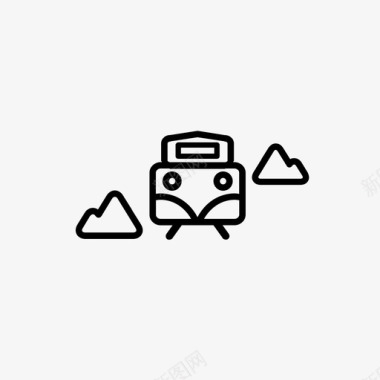 火车森林免费图标图标