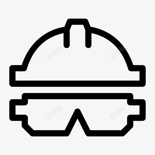 安全施工工程师图标svg_新图网 https://ixintu.com 头盔 安全 工程师 施工 眼镜