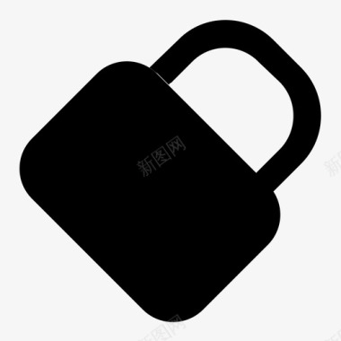 锁锁安全挂锁图标图标
