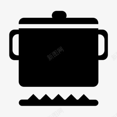 锅煮沸煮锅图标图标