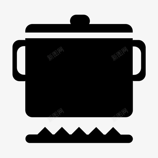 锅煮沸煮锅图标svg_新图网 https://ixintu.com 厨房 烹饪 煮沸 煮锅 锅