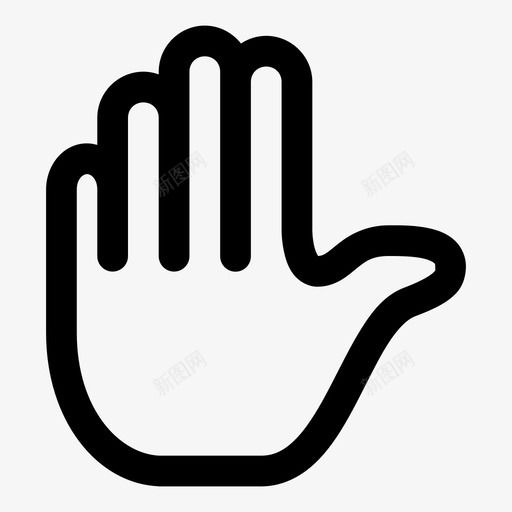 手方向手势图标svg_新图网 https://ixintu.com 手 手势 拇指 挥手 方向