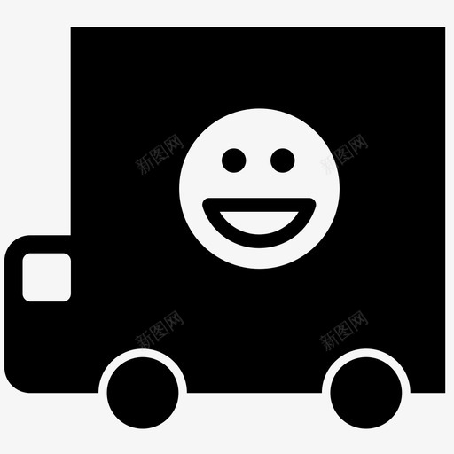 愉快的交货卡车货物图标svg_新图网 https://ixintu.com 卡车 愉快的交货 货物