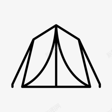 军队营地帐篷图标图标