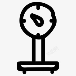 行李称重天平行李机器图标高清图片