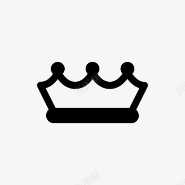 皇后皇冠国王高级图标图标