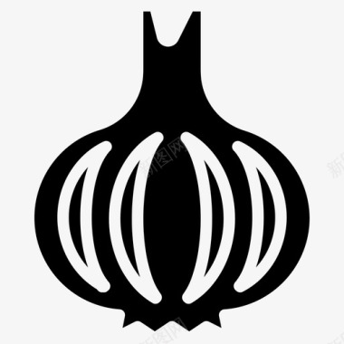 大蒜食物香草图标图标