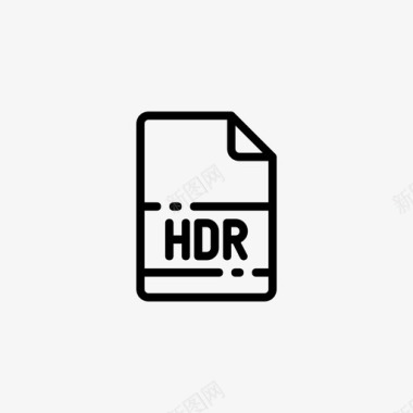 hdr文档扩展名图标图标