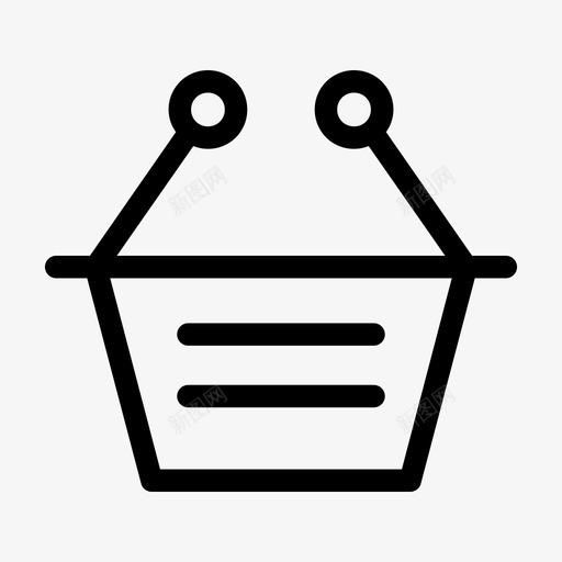 篮子袋子集装箱商店图标svg_新图网 https://ixintu.com 商店 篮子 袋子 购物 购物篮 集装箱商店