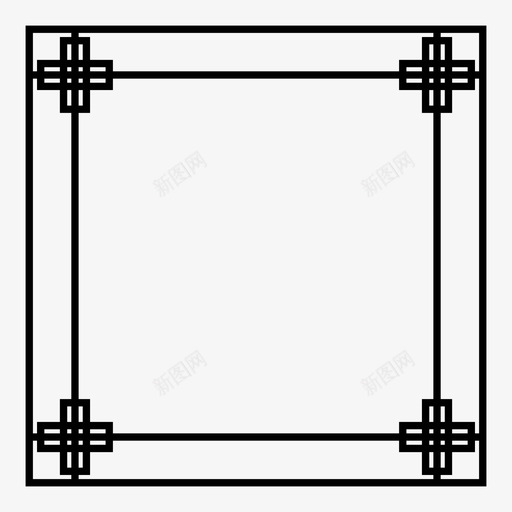 边框装饰图标svg_新图网 https://ixintu.com 装饰 设计 边框