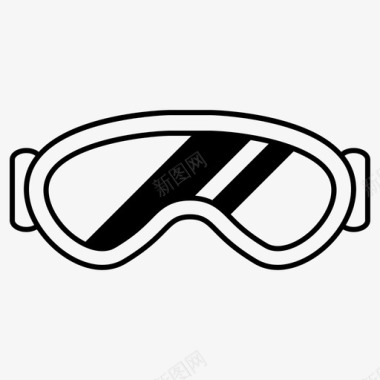 护目镜滑雪运动图标图标