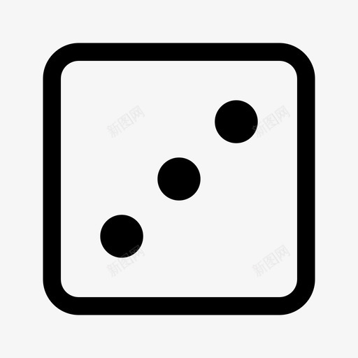 骰子3骰子赌博图标svg_新图网 https://ixintu.com 游戏 赌博 运气 骰子 骰子3