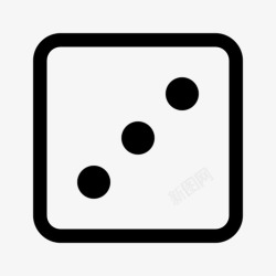 运气骰子3骰子赌博图标高清图片
