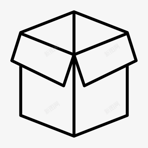 箱子纸箱交货图标svg_新图网 https://ixintu.com 交货 包装 搬运 箱子 纸箱