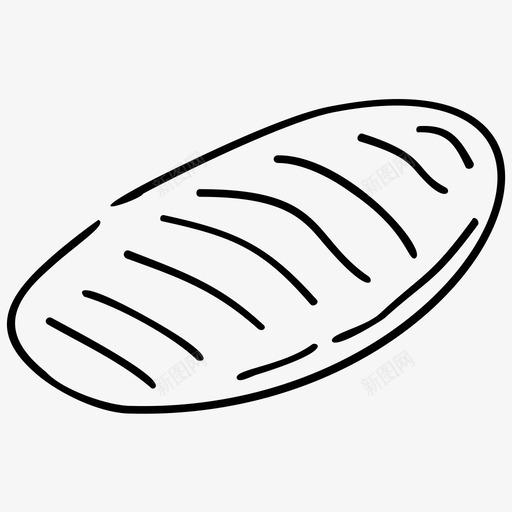面包房法式面包甜点图标svg_新图网 https://ixintu.com 法式面包 甜点 面包房 食物
