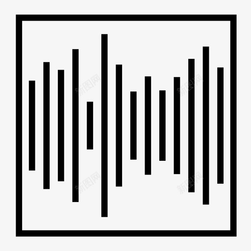 音乐频率信号波图标svg_新图网 https://ixintu.com 信号 波 音乐多媒体 音乐频率