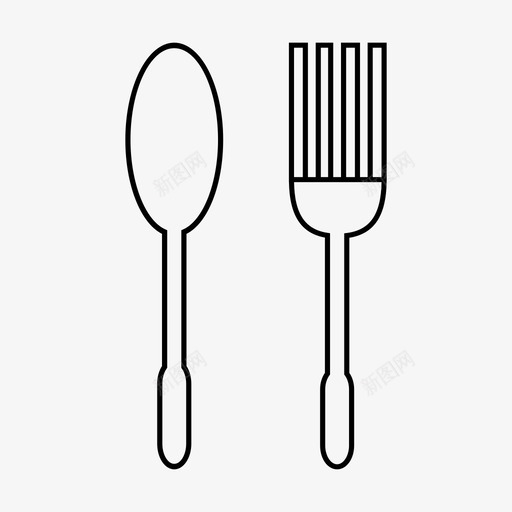 勺子晚餐吃图标svg_新图网 https://ixintu.com 勺子 厨房 叉子 吃 晚餐