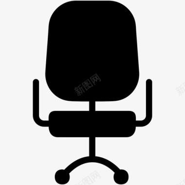 椅子家具办公室图标图标