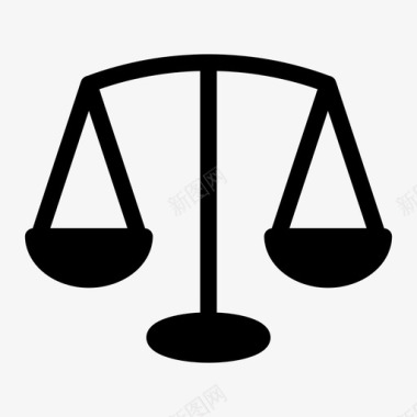 法律平衡公正图标图标