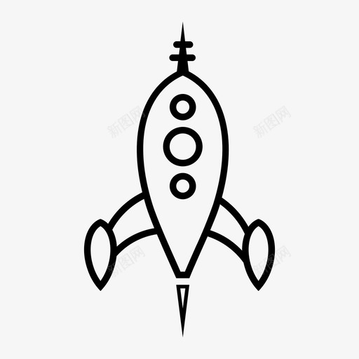复古火箭宇航员太空图标svg_新图网 https://ixintu.com 复古太空 复古火箭 太空 宇宙飞船 宇航员