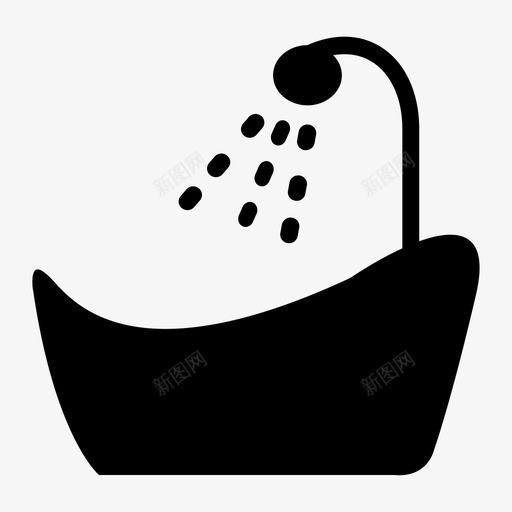 浴缸_热水器svg_新图网 https://ixintu.com 浴缸_热水器 icon_模式_浴缸_热水器