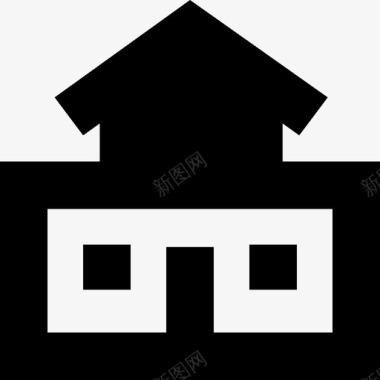 建筑小屋别墅图标图标