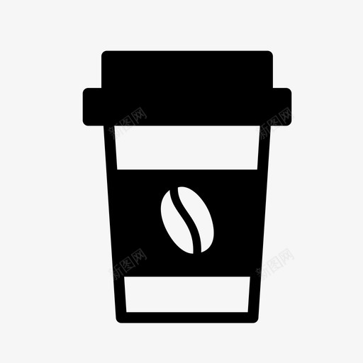 外卖咖啡杯子图标svg_新图网 https://ixintu.com 咖啡 外卖 外卖咖啡 杯子 纸