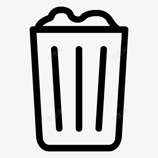 垃圾桶svg_新图网 https://ixintu.com 垃圾桶 Icon Set-02-13