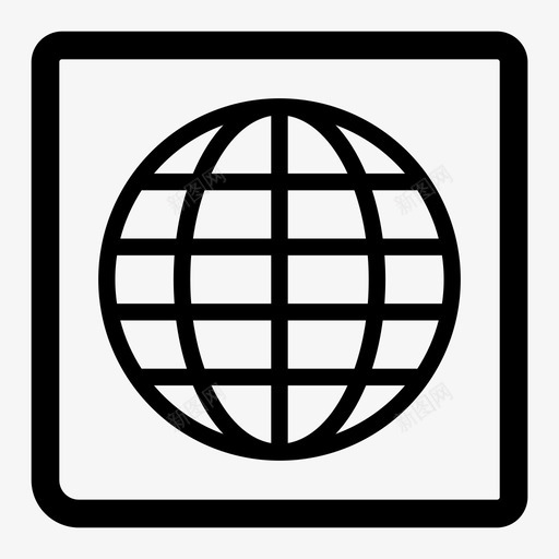 网络浏览器全球互联网图标svg_新图网 https://ixintu.com 互联网 全球 在线 网络浏览器
