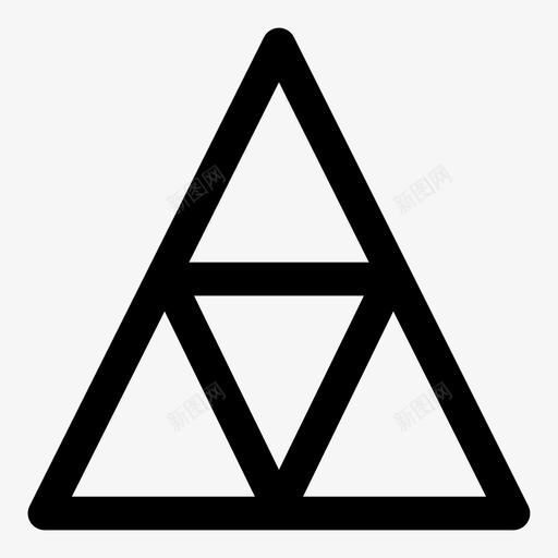 三力创造图标svg_新图网 https://ixintu.com 三力 三角形 几何 创造 设计