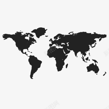 世界地图连接地球图标图标