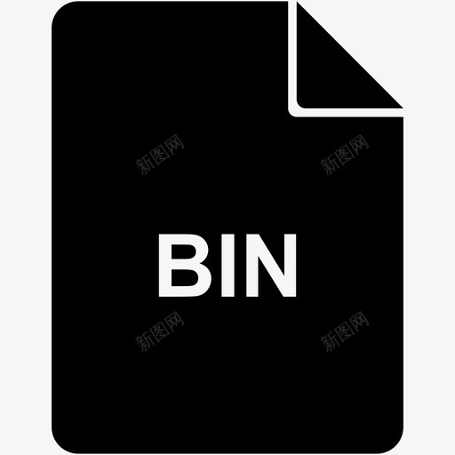 bin编码文档图标svg_新图网 https://ixintu.com bin 扩展名 扩展名文件 文件 文档 编码