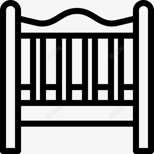 婴儿床婴儿梦图标svg_新图网 https://ixintu.com 婴儿 婴儿床 婴儿行 晚上 梦 睡觉