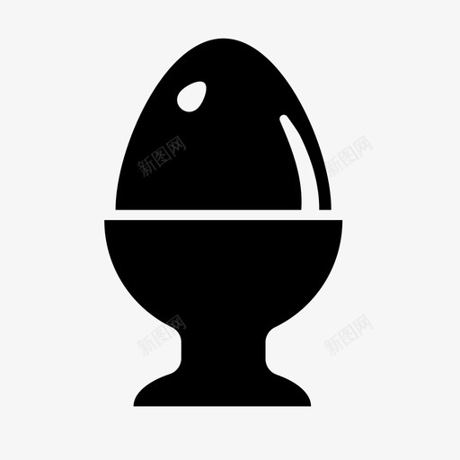 鸡蛋煮鸡蛋鸡蛋杯图标svg_新图网 https://ixintu.com 煮鸡蛋 软煮鸡蛋 鸡蛋 鸡蛋杯