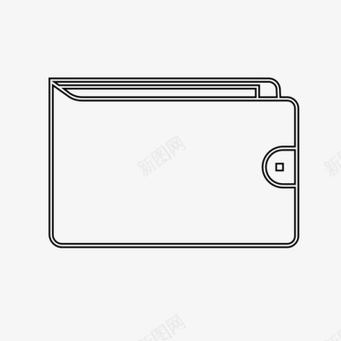 钱包信用卡钱图标图标