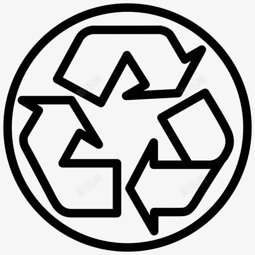 回收生态刷新图标svg_新图网 https://ixintu.com 刷新 回收 垃圾 垃圾箱 生态 重新装载