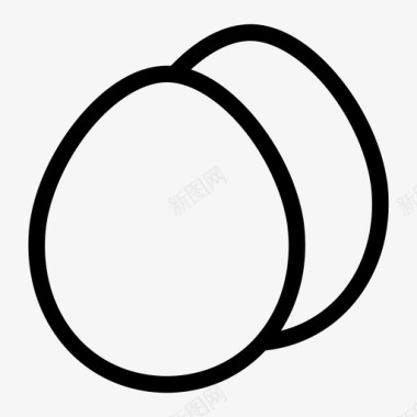 复活节蛋鸡蛋食物图标图标