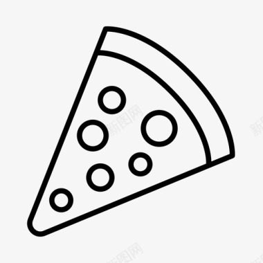 披萨片快餐肥胖流行图标图标