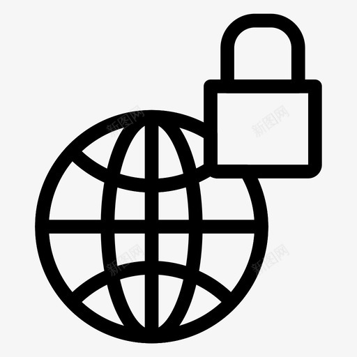 专用浏览器锁定受保护图标svg_新图网 https://ixintu.com 专用浏览器 保护 受保护 安全线图标 锁定